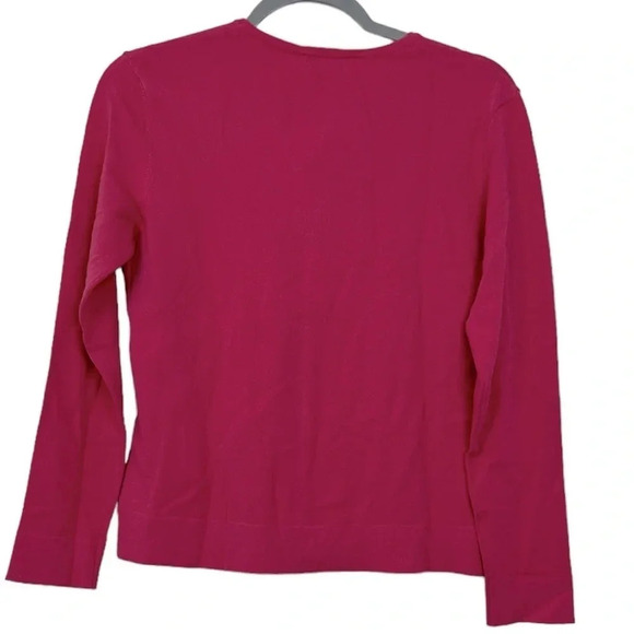Talbots Made In Italy Vintage New Women’s Small Pink Button Up Sweater Cardigan - Picture 2 of 8